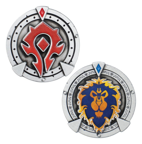PRECOMENZI - World of Warcraft Collectable Coin Faction Limited Edition