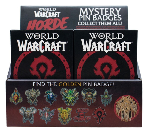 World of Warcraft Mystery Pin Badges Horde Blind Box Display (12) [18]