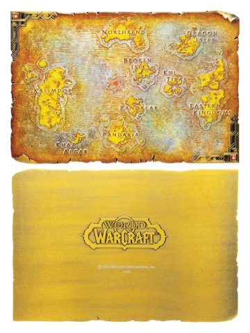 World of Warcraft Replica Metal Map of Azeroth Limited Edition 12 x 18 cm [1]