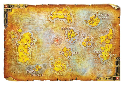 World of Warcraft Replica Metal Map of Azeroth Limited Edition 12 x 18 cm [5]