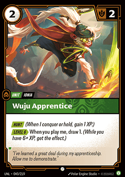 Singles Trading Card Games - Wuju Apprentice Unleashed - Singles 040 FOILED