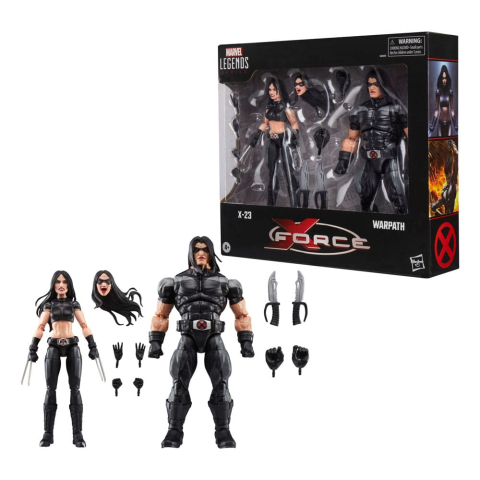 X-Force Marvel Legends Action Figure 2-Pack X-23 & Warpath 15 cm [1]
