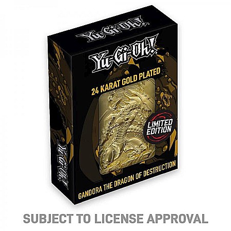Yu-Gi-Oh! - Yu-Gi-Oh! Limited Edition 24k Gold Plated Gandorathe Dragon of Destruction Metal Card