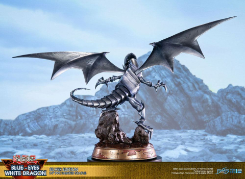 Yu-Gi-Oh! PVC Statue Blue-Eyes White Dragon Silver Edition 35 cm [4]