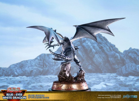 Yu-Gi-Oh! PVC Statue Blue-Eyes White Dragon Silver Edition 35 cm [5]