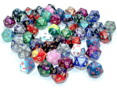 Noutati - Zar Chessex Gemini D20 – Vanzare la Bucata
