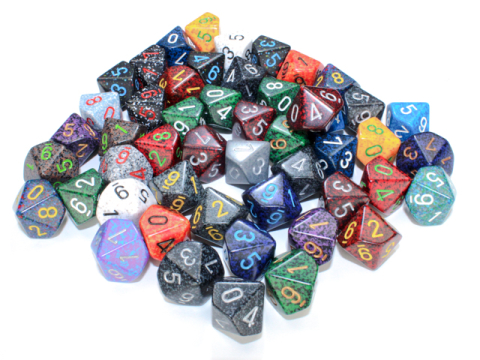 Noutati - Zar D10 Speckled Chessex – culoare aleatorie (bucata)