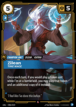 Singles Trading Card Games - Zilean, Time Mage Unleashed - Singles 086