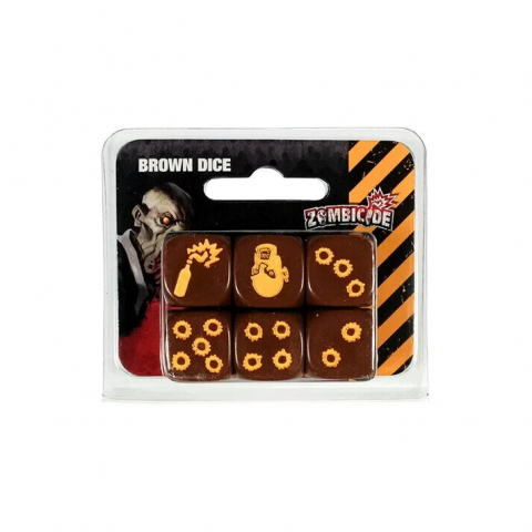 Board Games - Zombicide: Brown Dice Pack