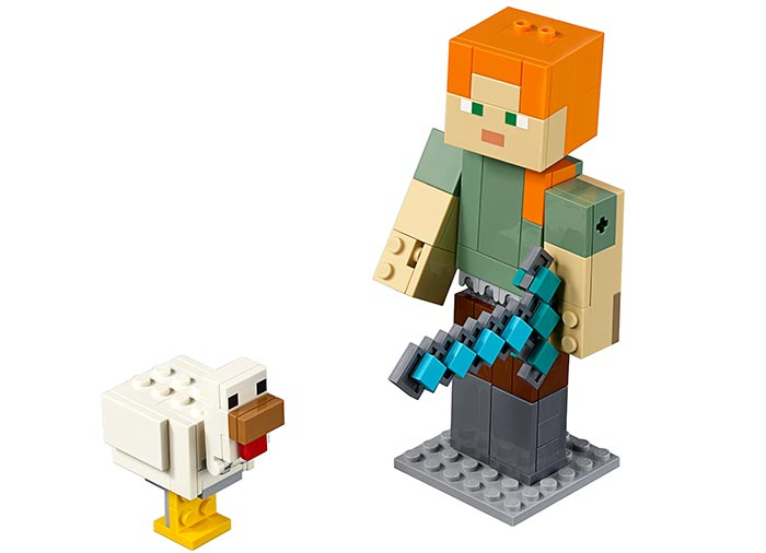 Minecraft Alex BigFig cu gaina (21149)
