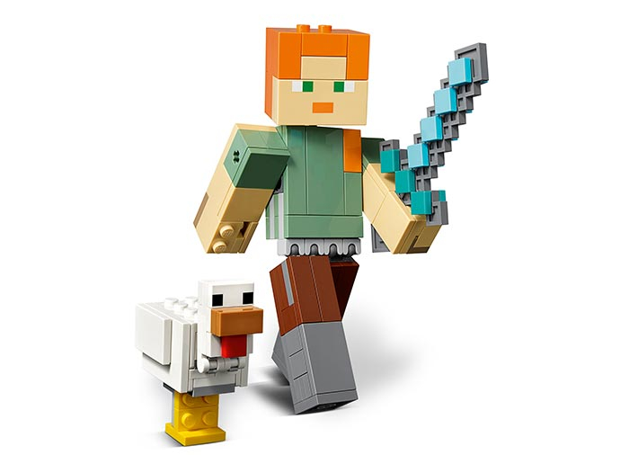 Minecraft Alex BigFig cu gaina (21149)