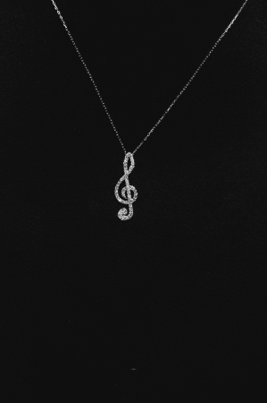 COLIERE - Colier cu pandantiv Cheia Sol din argint 925 – Leyla’s Brilliance