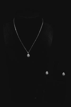 SETURI - Set Bijuterii Argintii Leyla’s Brilliance „Tear of Radiance” – Colier și Cercei