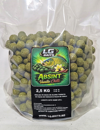 Boiliesuri de nădit - ABSINT VANILIE CHILLI 2,5 KG
