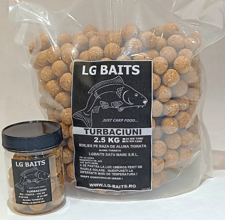 Boiliesuri de nădit - PACHET PROMO "TURBACIUNI 2,5 KG"