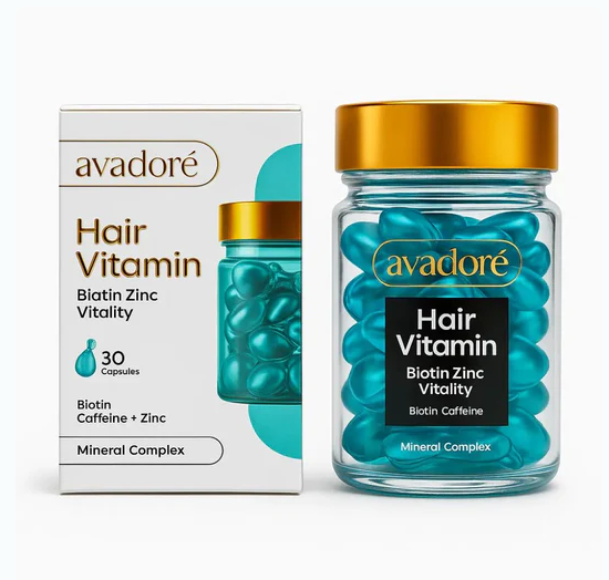 Avadoré Hair Vitamin – Biotin Zinc Vitality | Ser revitalizant pentru păr (30 capsule) – Păr mai puternic și sănătos [2]