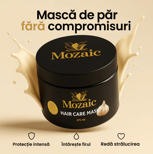 Pachet Promo Mozaic – Șampon cu Usturoi 1000ml + Mască Păr 475ml [3]