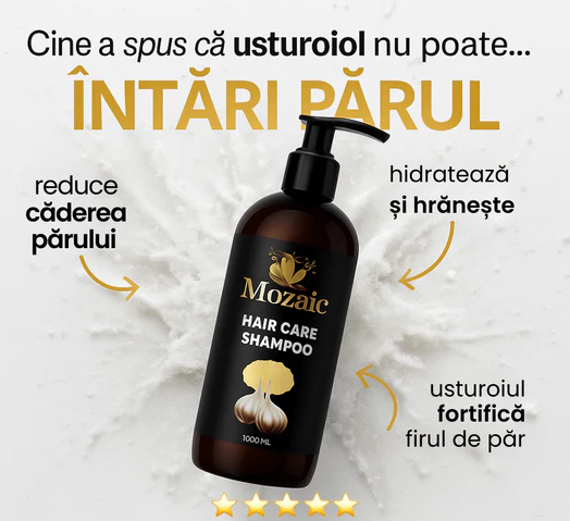 Șampon Mozaic Usturoi 1000 ml | Regenerare & Stop Căderea Părului – Păr Puternic și Vital [2]