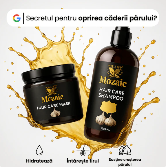Șampon Mozaic Usturoi 1000 ml | Regenerare & Stop Căderea Părului – Păr Puternic și Vital [3]