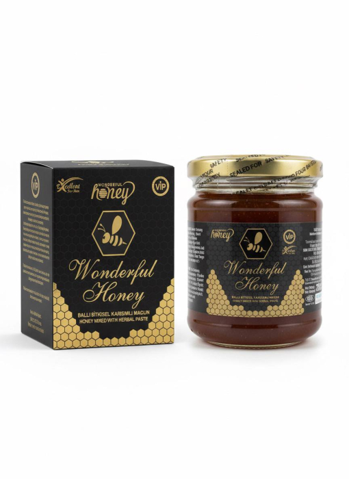 Wonderful Honey Original - Miere naturala pentru Potenta - Cutie cu Timbru de Autenticitate (1 Borcan x230g)g) [2]
