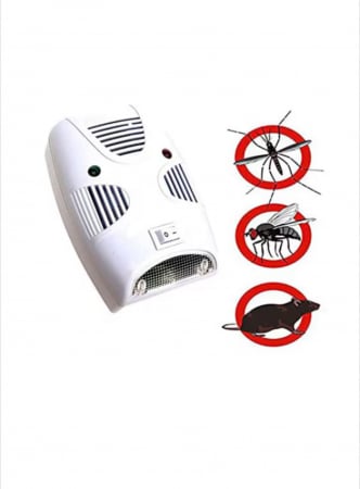 Aparat Antidaunători Pest Repelling Aid Quad Sistem Ultrasonic, Alimentare la Rețea, Anti Rozătoare, Soareci și Gândaci, Consum Redus Energie, Alb [2]