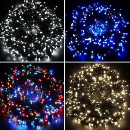 Instalatie brad cu 100 LED-uri, lungime 10m, 8 jocuri de lumini MULTICOLOR [2]