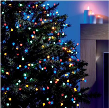 Instalatie brad cu 100 LED-uri, lungime 10m, 8 jocuri de lumini MULTICOLOR [1]