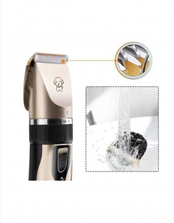 Mașină de Tuns Reîncărcabilă pentru Câini și Pisici – Tundere Ușoară și Silențioasă, Auriu [3]