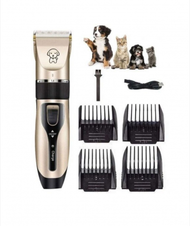 Mașină de Tuns Reîncărcabilă pentru Câini și Pisici – Tundere Ușoară și Silențioasă, Auriu [4]