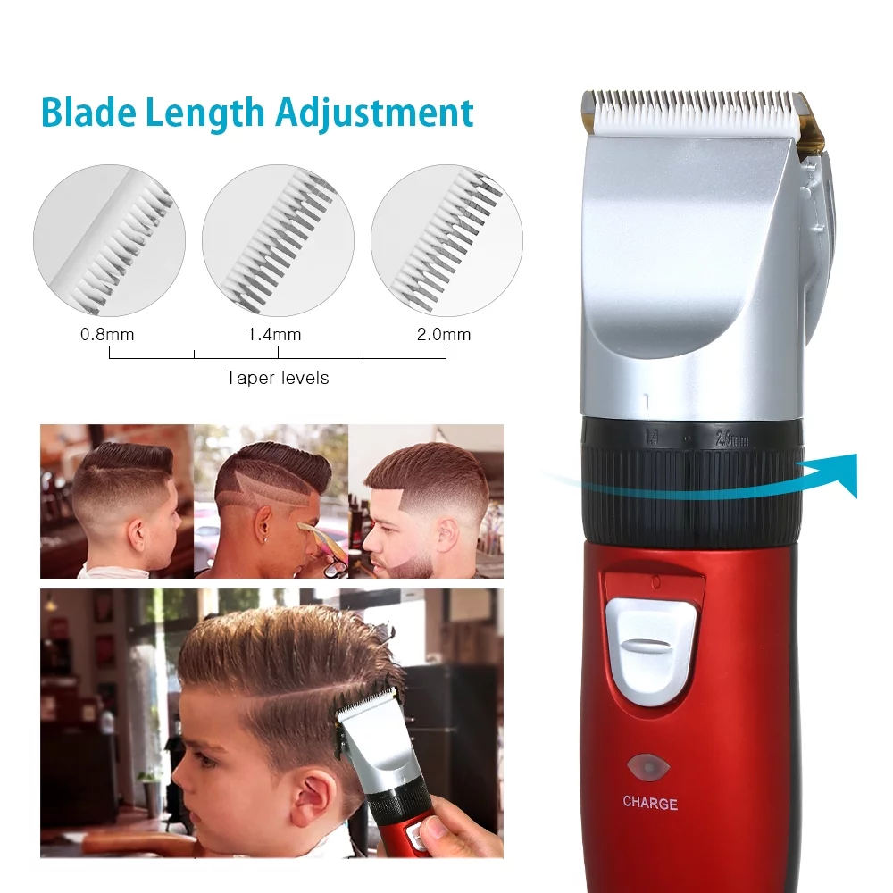 Mașină de Tuns Profesională Daling, Lame Titan și Cuțit Ceramic, Acumulator Reîncărcabil, Silentioasă, cu Accesorii Incluse [3]