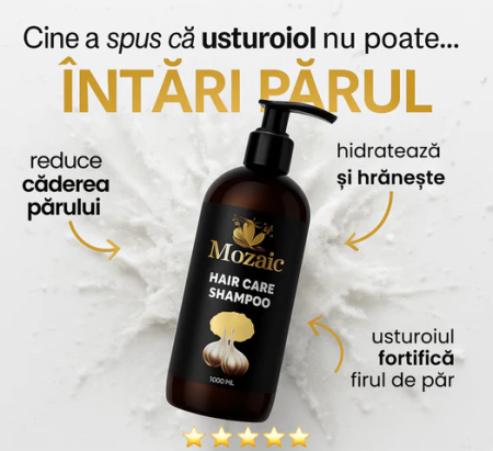 Șampon Mozaic Usturoi 1000 ml | Regenerare & Stop Căderea Părului – Păr Puternic și Vital [1]