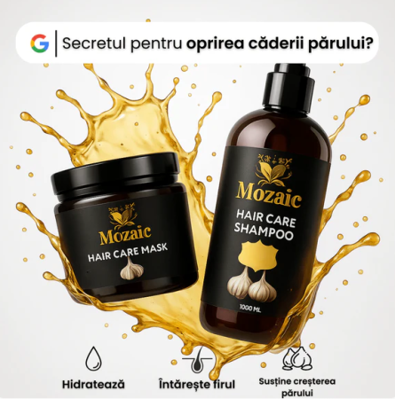 Șampon Mozaic Usturoi 1000 ml | Regenerare & Stop Căderea Părului – Păr Puternic și Vital [2]