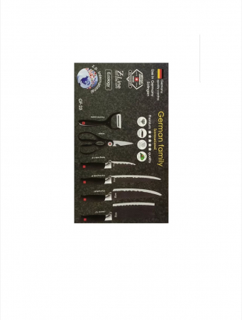 BUCATARIE - Set Cutite Bucatarie Zilan, 6 Piese, Lame Inox, Manere Ergonomice