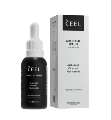 INGRIJIRE & FRUMUSETE - The Ceel – Ser cu Cărbune Activ 30 ml | AHA + BHA & Niacinamidă – Pori curați și ten neted