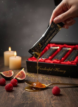 Wonderful Honey Original - Miere naturala pentru Potenta - Plic cu Timbru de Autenticitate (1 Plic x15g) - Wonderfull Honey Original - Miere naturala pentru Potenta - PLIC cu Timbru de Autenticitate (1 Plic x15g)