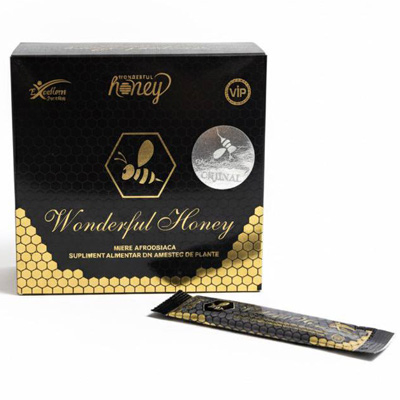Wonderful Honey Original - Miere naturala pentru Potenta - Cutie cu Timbru de Autenticitate (12 Plicuri x15g) [2]