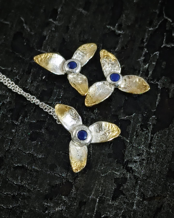 Bijuterie unicat argint si aur Liana Jewelry [4]