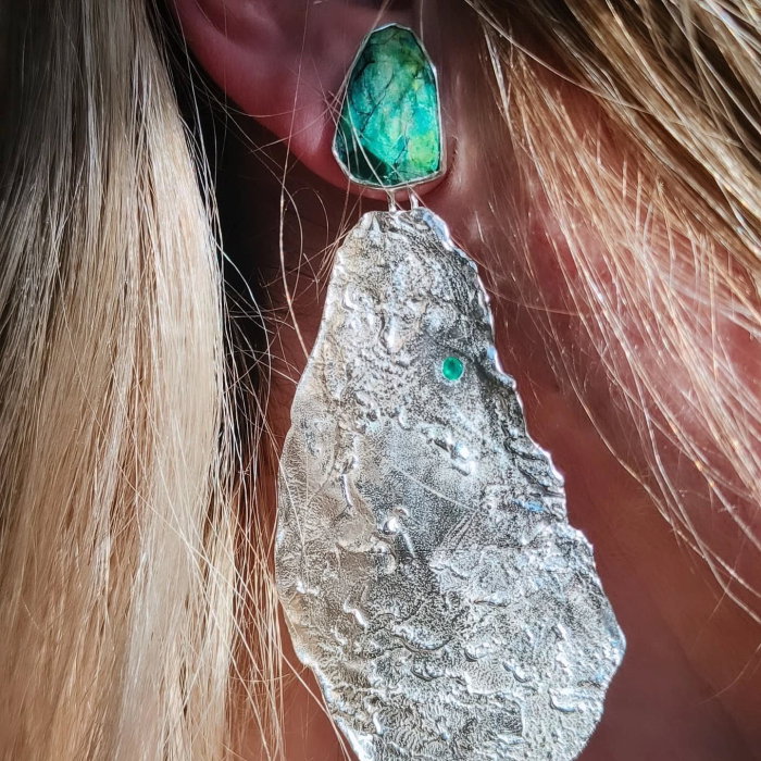 Cercei unicat din argint  versatili - Liana Jewelry [2]