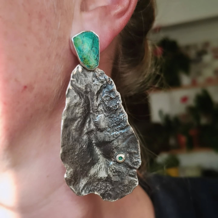 Cercei unicat din argint  versatili - Liana Jewelry [3]