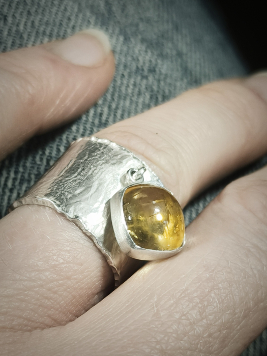 inel ''Raza de soare'' bijuterie uncat cu citrin [2]