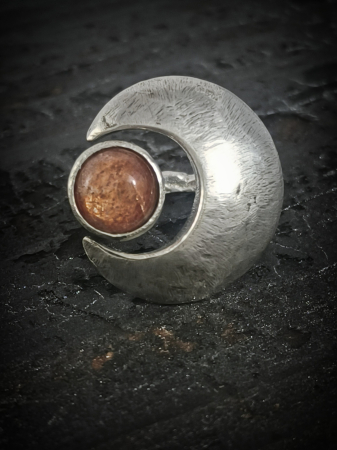 Inele - inel ''Eclipsa '' bijuterie uncat cu piatra soarelui