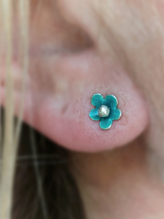 CERCEI - Bijuterie unicat argint cu email Liana Jewelry