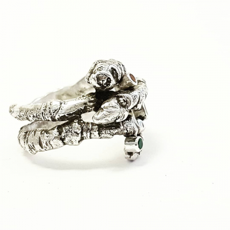 INELE - Inel de argint - bijuterie unicat - ”Îmbrățișări naturale”