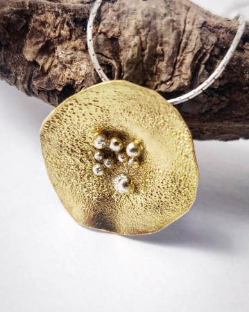 Pandantiv unicat argint placat cu aur- Liana Jewelry [1]