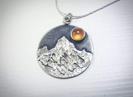 Pandantive unicat din argint –Lucrate manual, texturat organic muntos | Liana Jewelry [3]