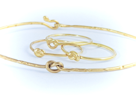 inel ''Nod'' bijuterie uncat placata cu aur [5]