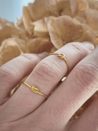 inel ''Nod'' bijuterie uncat placata cu aur [2]