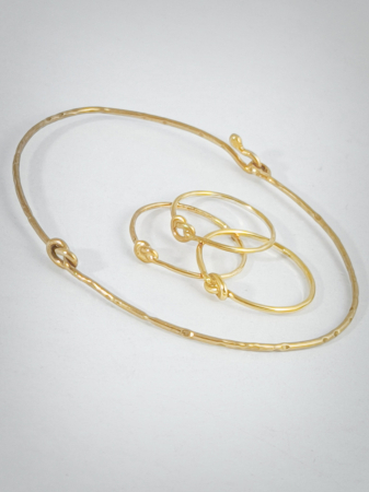 inel ''Nod'' bijuterie uncat placata cu aur [3]