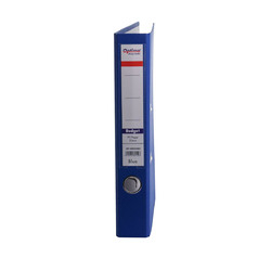 Biblioraft A4, plastifiat PP/paper, margine metalica, 50 mm, Optima Budget - albastru [1]