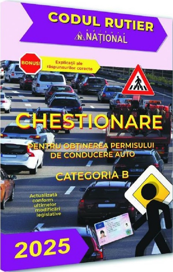 Chestionare pentru obtinerea permisului de conducere auto Categoria B 2025 [1]